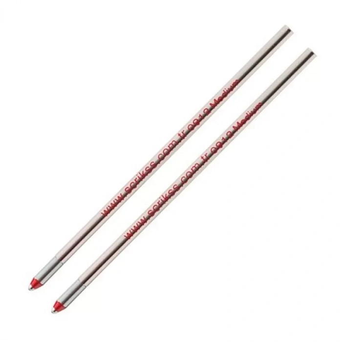 SCRİKSS D1 TÜKENMEZ KISA REFİL KIRMIZI 2 Lİ BLİSTER