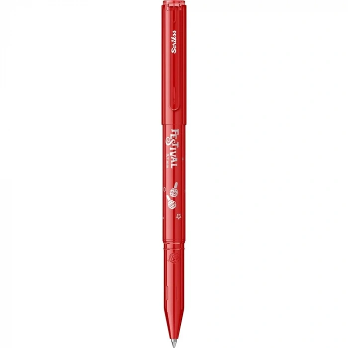 Scrikss Festival Jel Kalem 0.7 mm. KIRMIZI