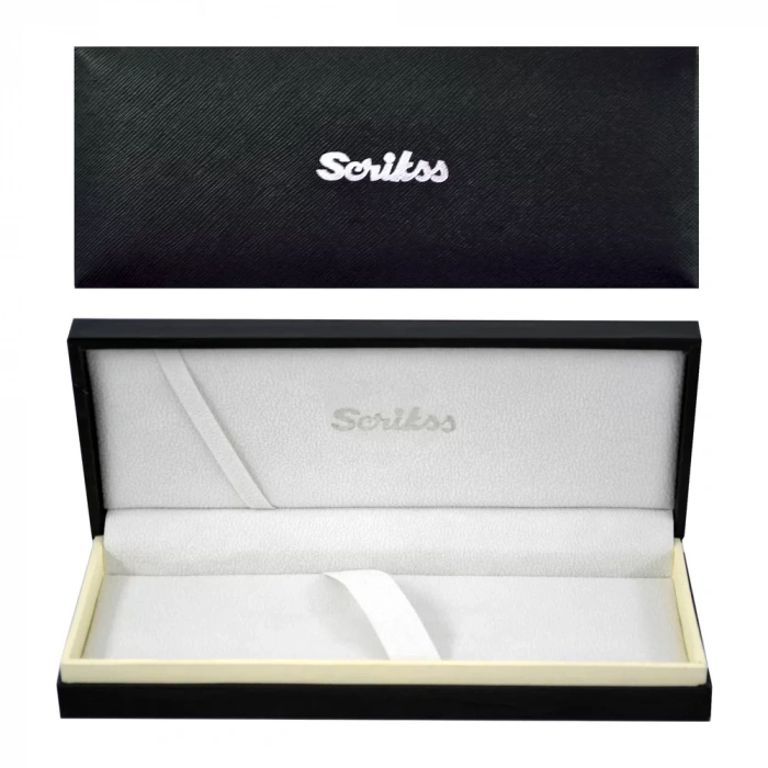 Scrikss Honour 38 Dolma ve Tükenmez 2’li Kalem Seti Karbon Gri