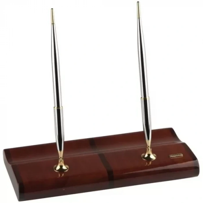 Scrikss Masa Takımı Parlak Sapeli (gold Chrome Dolma+tükenmez)