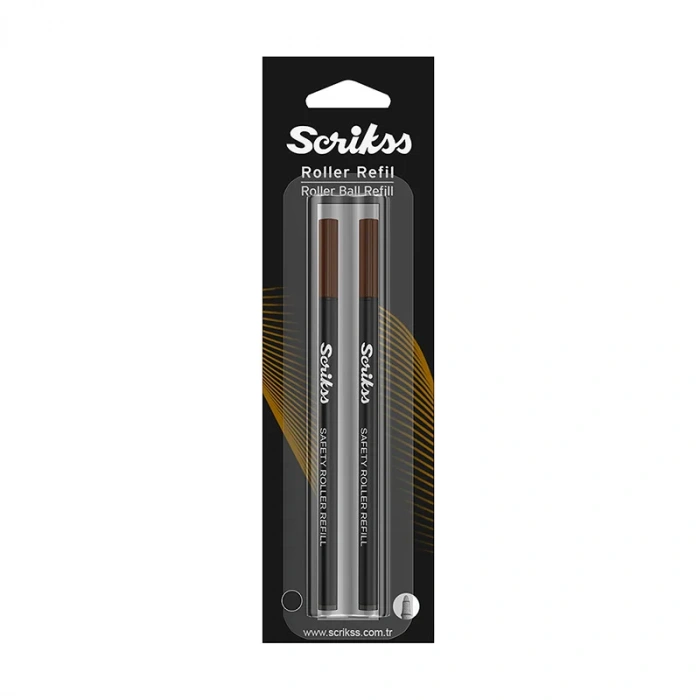 SCRİKSS RR7202A ROLLER KALEM YEDEĞİ SİYAH 2Lİ BLİSTER
