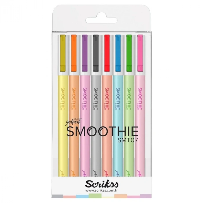 Scrikss Smoothie Jel Kalem 0.7mm 8 Renk