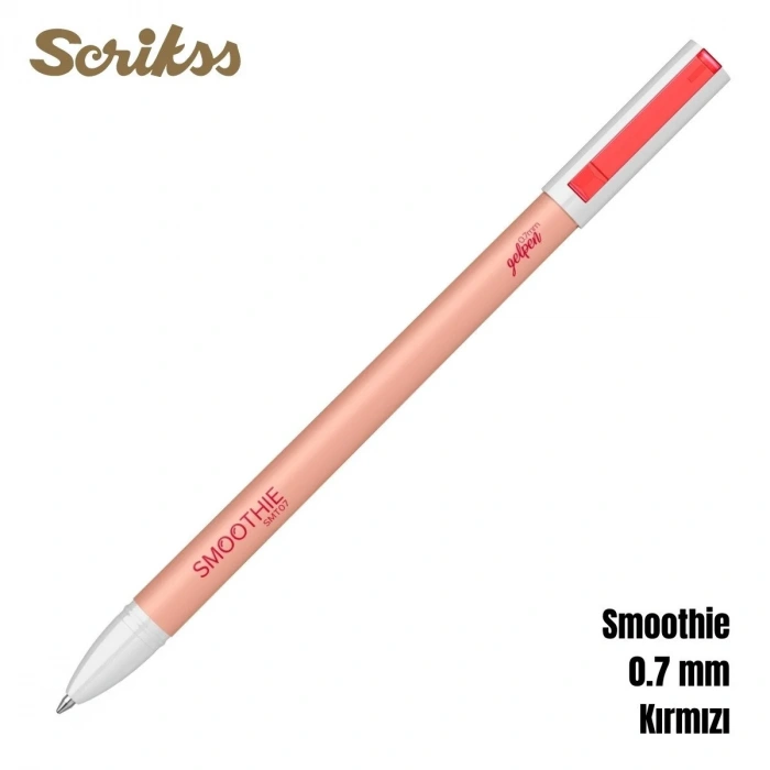 Scrikss Smoothie Jel Kalem 0.7mm Kırmızı