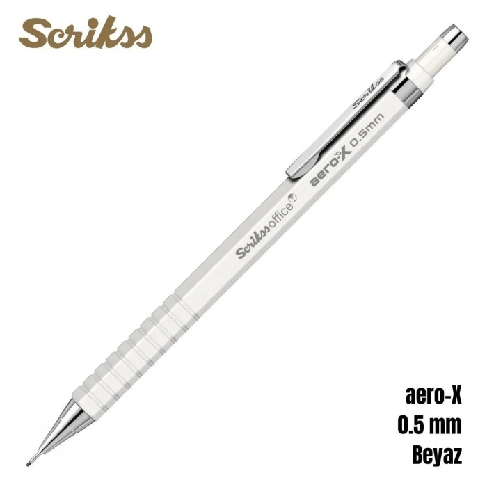Scrikss Versatil Kalem Aero-X 0.5mm Beyaz
