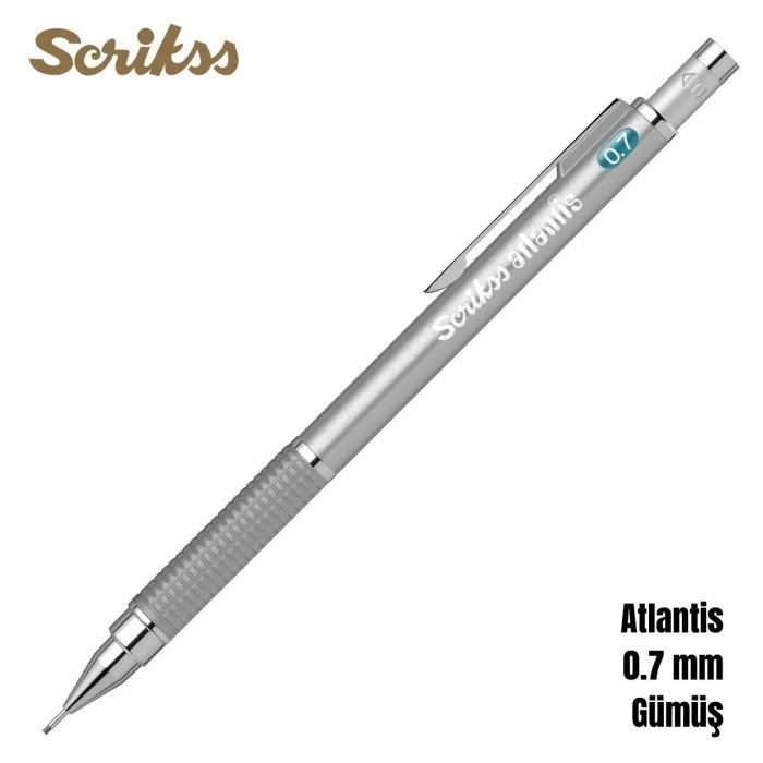 Scrikss Versatil Kalem Atlantis 0.7mm Gümüş