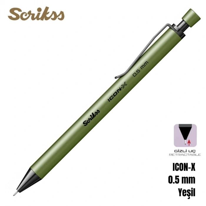 Scrikss Versatil Kalem Icon-X 0.5mm Yeşil