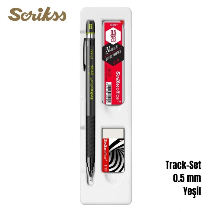 Scrikss Versatil Kalem Track 0.5mm 3lü Set Yeşil