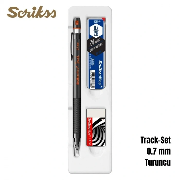 Scrikss Versatil Kalem Track 0.7mm 3lü Set Turuncu