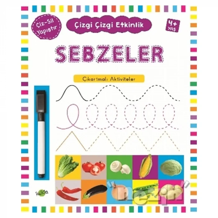Sebzeler 4 Yaş Ve Üstü - Çizgi Çizgi Etkinlik