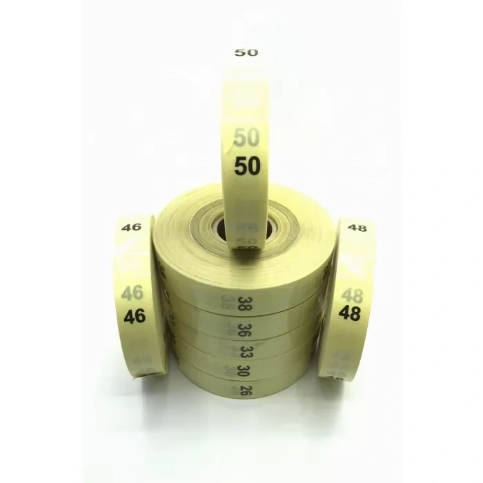 Şeffaf Uzun Beden Etiketi Numara 32 500 Lü