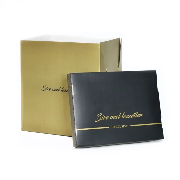 Şekilli Katlı Pasta Kutusu 35x45x50 Cm - 10 Adet