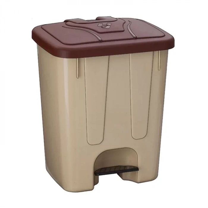 Şenyayla 4255 Köşeli Pedallı Çöp Kovası 40lt