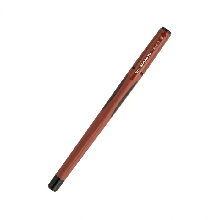 Serve Broad Tip Fineliner Keçe Uçlu Kalem 0.8mm Kahve