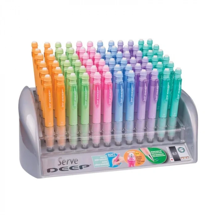 SERVE DEEP PASTEL VERSATİL KALEM 72 Lİ STAND