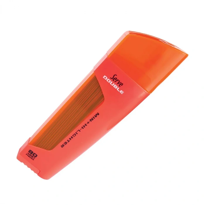 SERVE DOUBLE KALEM UCU 0.7 2B-FOSFORLU KALEM KIRMIZI (FMK)