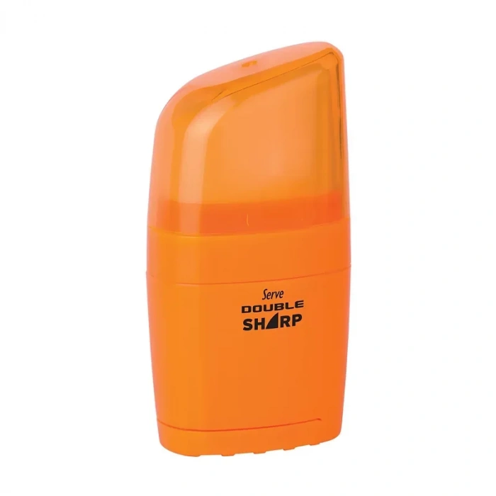 SERVE DOUBLE SHARP SİLGİLİ KALEMTRAŞ TURUNCU