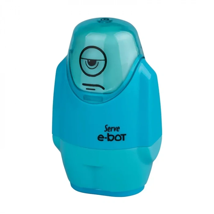 Serve E-bot Silgili Kalemtraş Mavi