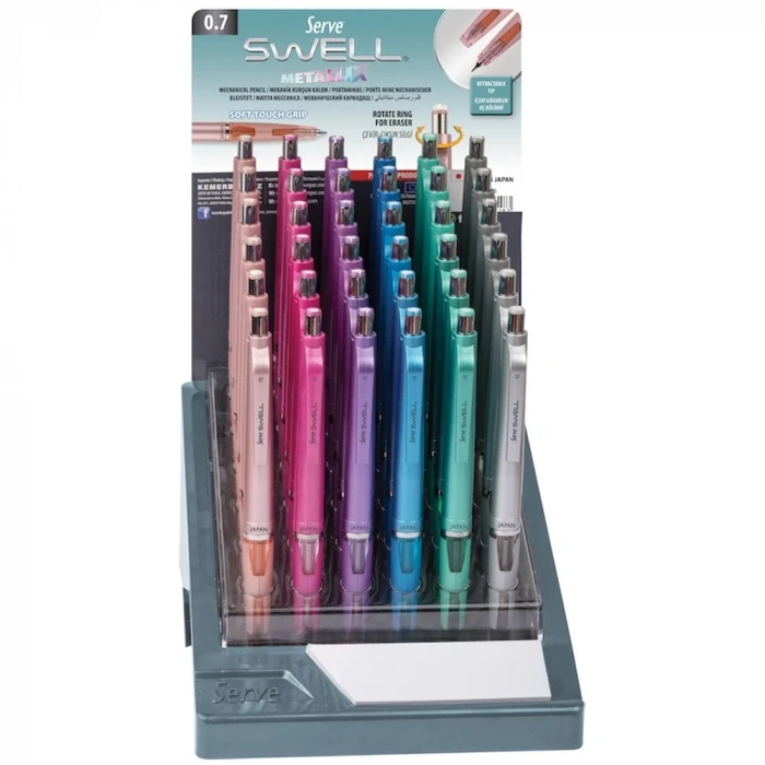Serve Versatil Kalem Swell Metallik Colours 0.7 MM 36 LI