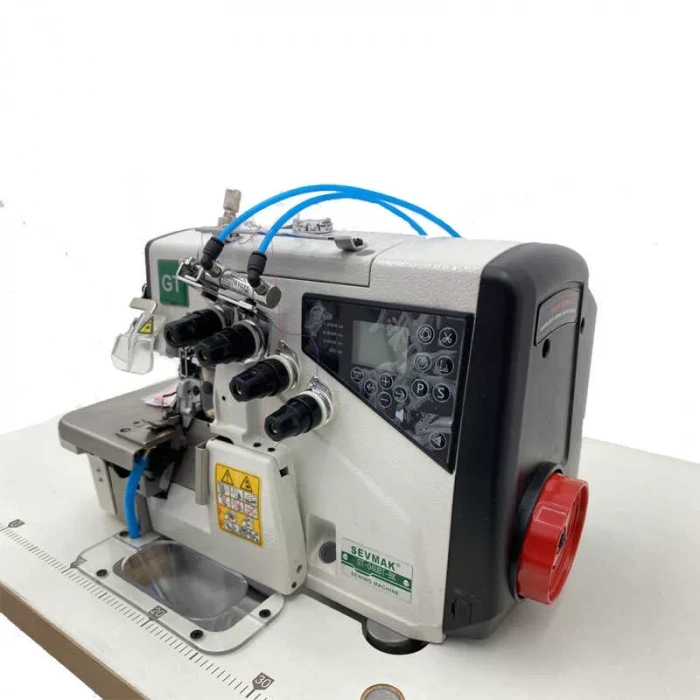 Sevmak Gt-04ubt-bk 4 İplik Kıstırmalı Tam Otomatik Akıllı İplik Kesicili Hava Sistemli Overlok Makinası