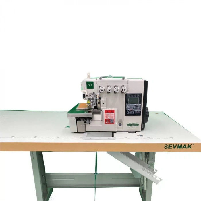 Sevmak Sk-04gt-ubt 4 İplik Tam Otomatik Akıllı Elektrikli İplik Kesicili Overlok Makinası