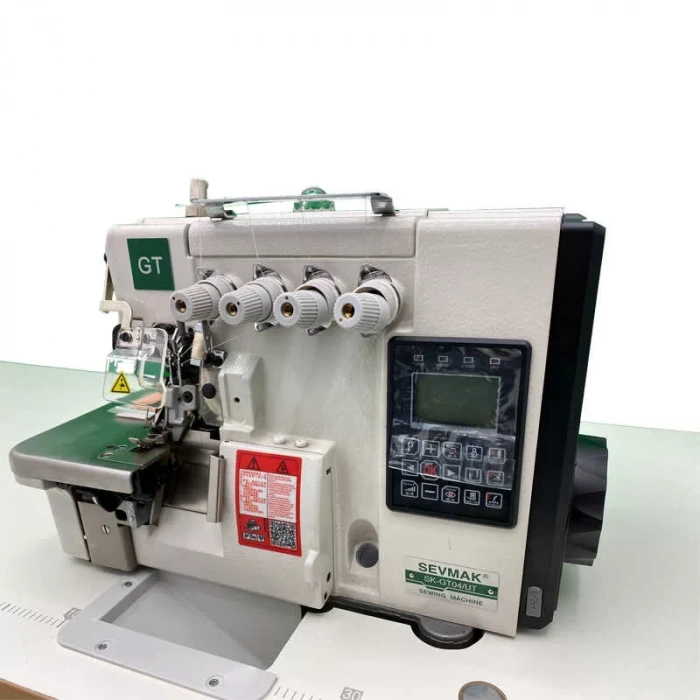 Sevmak Sk-04gt-ubt 4 İplik Tam Otomatik Akıllı Elektrikli İplik Kesicili Overlok Makinası