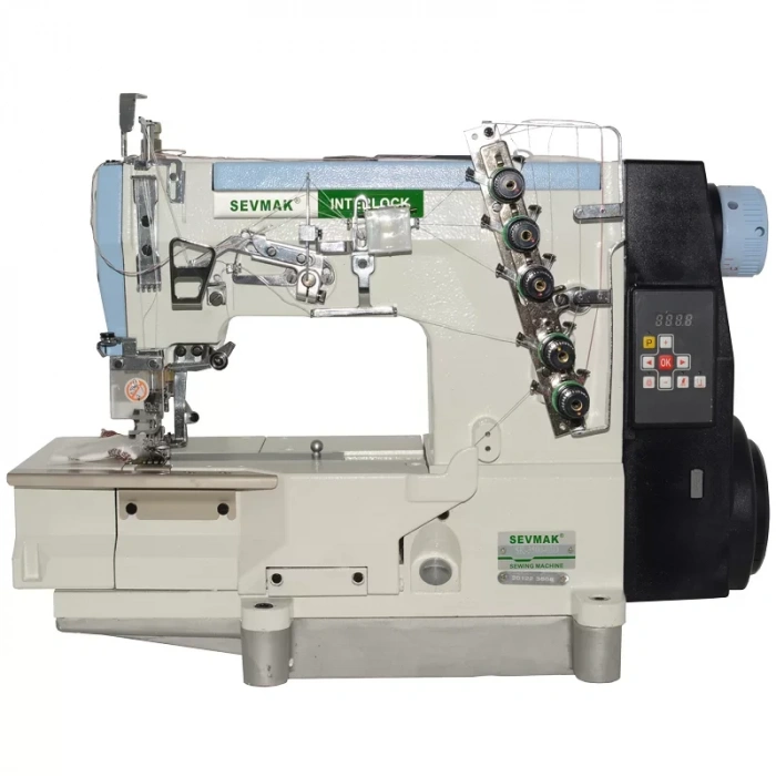Sevmak Sk-3500-03ubt Kafadan Motorlu İplik Kesicili Etek Reçme Makinası