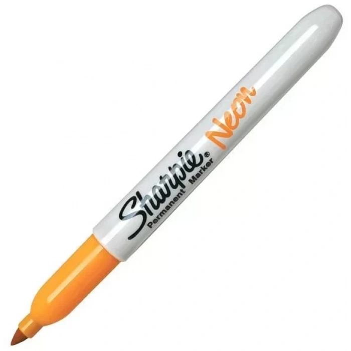 Sharpie 1881 Fine Neon Fosforlu Turuncu Renkli Permanent Kalem