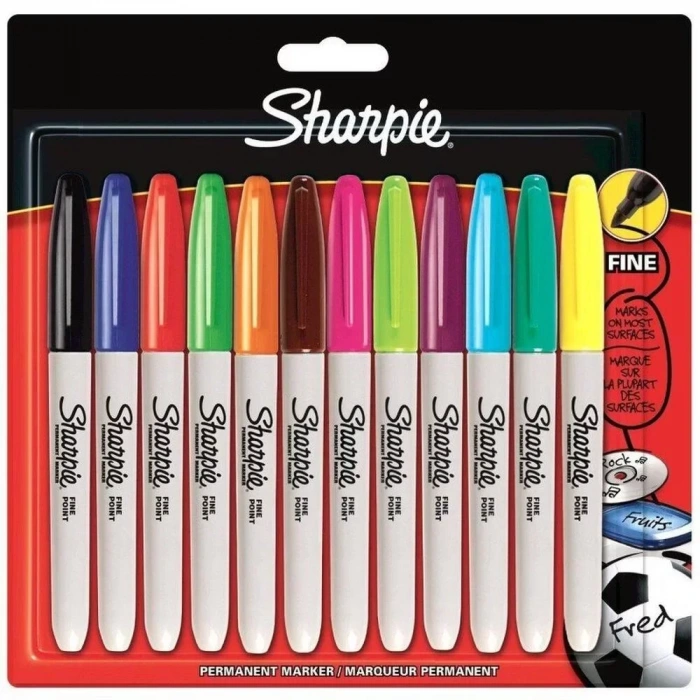 SHARPIE FINE MARKÖR 12 Lİ BLİSTER 2065404