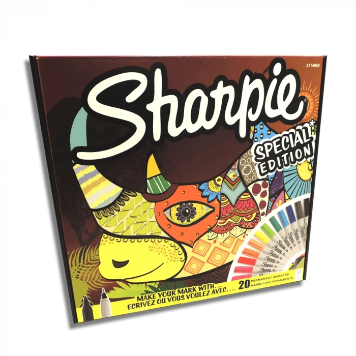 Sharpie Fine Permanent Markör 20li Karışık kutu- Gergedan 2110122