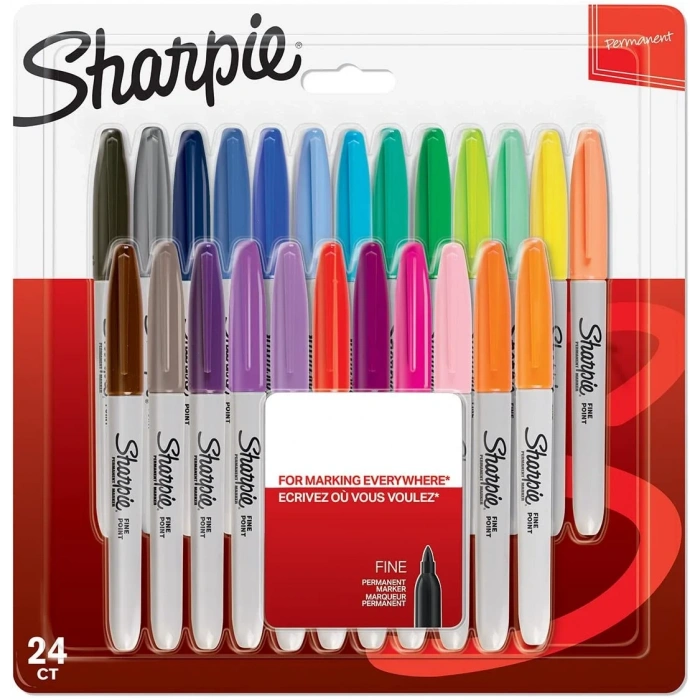 Sharpie Permanent Markör Fine 24lü
