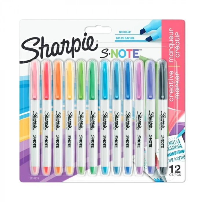 Sharpie Snote Kreatif Permanent Markör 12 Renk (2138233)
