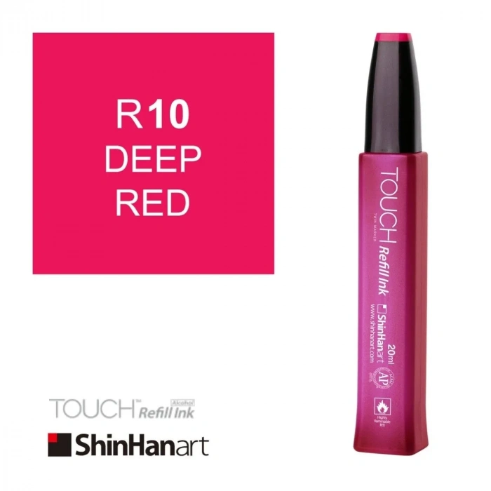Shinhanart Touch Ink Alkol Bazlı Mürekkep 20ml R10 Deep Red