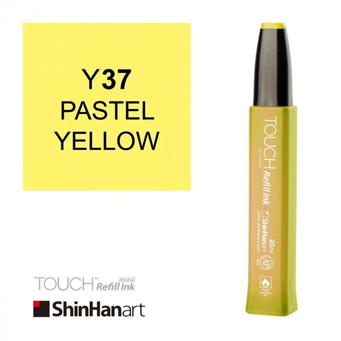 Shinhanart Touch Ink Alkol Bazlı Mürekkep 20ml Y37 Pastel Yellow