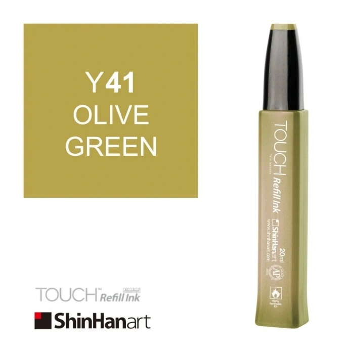 Shinhanart Touch Ink Alkol Bazlı Mürekkep 20ml Y41 Olive Green