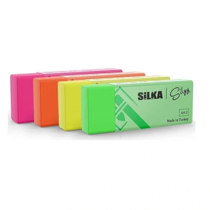 Silka Neon 4 Renk Silgi 20 Li Art.2