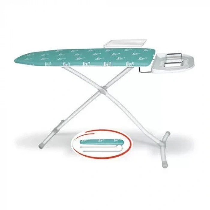 Silter Sm/gzm 900 L Gazella Squad Ev Tipi Ütü Masası - Çamaşırlıklı, Kol Aparatlı, Silikon Altlıklı