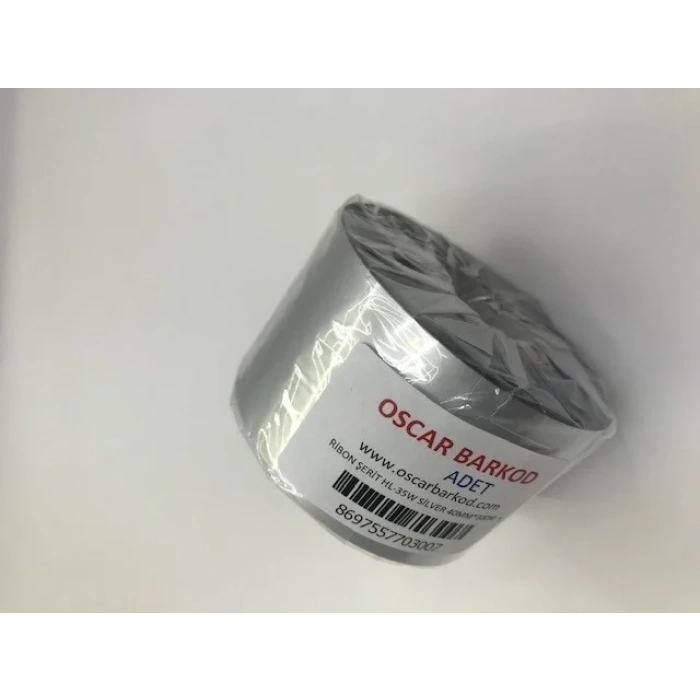 SİLVER (GÜMÜŞ) TEKSTİL RESİN RİBON 40 X 300 METRE