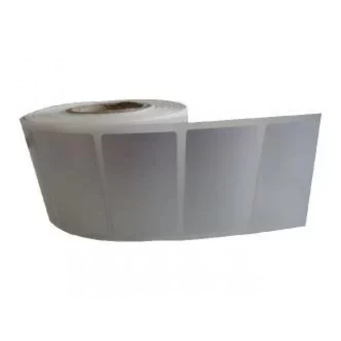 Silver Mat Barkod Etiketi 40x60 Tekli 1000 Lik Sarım