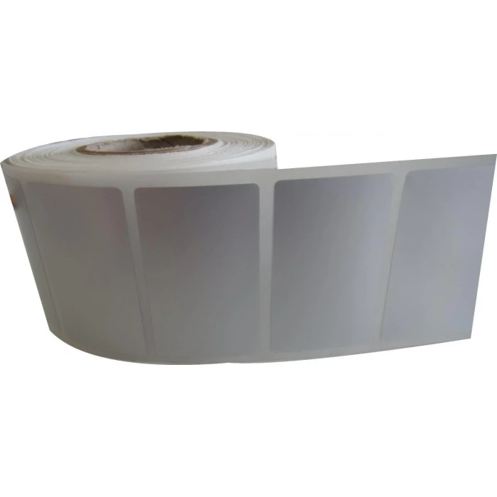 SİLVER MAT BARKOD ETİKETİ 40X80 1000 ADET