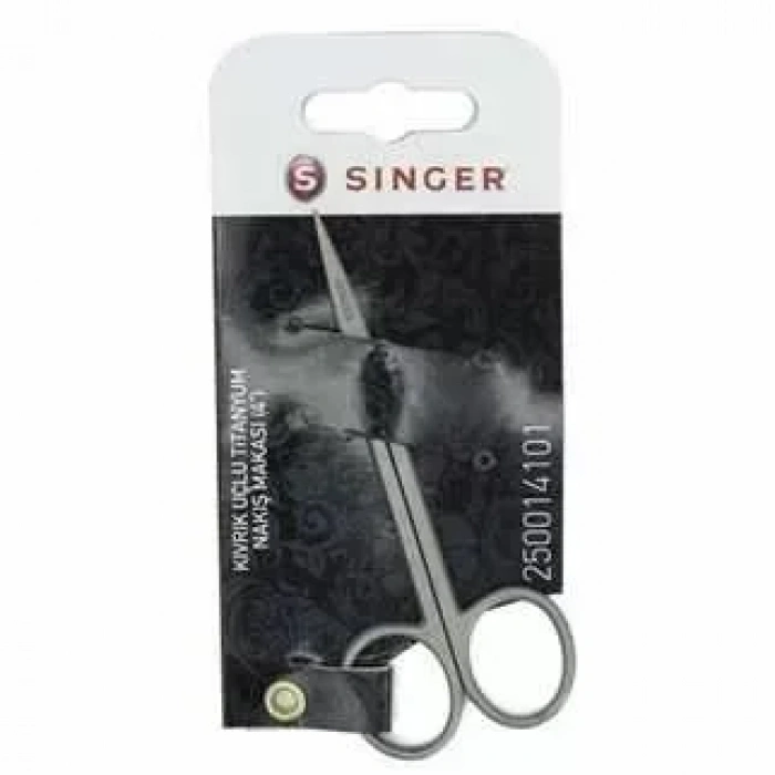 Singer Titanyum Nakış Makası Kıvrık Uçlu