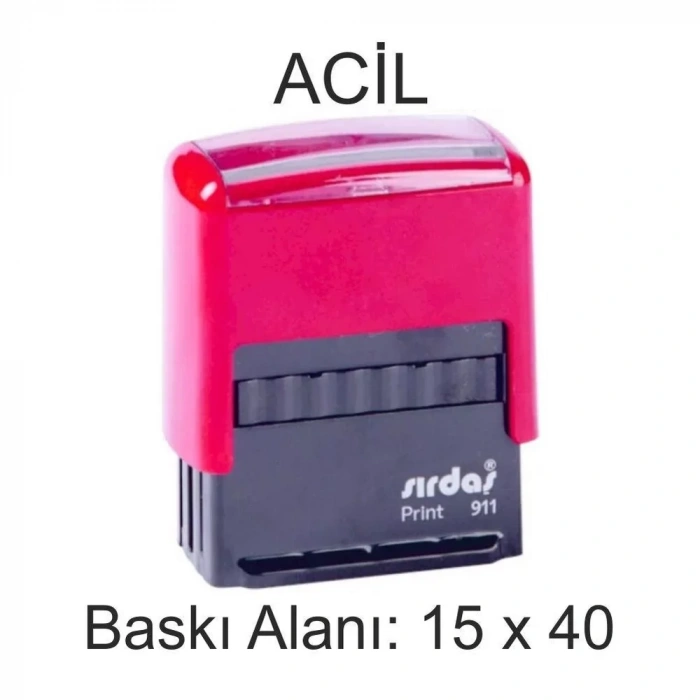 Sırdaş Otomatik ACİL Yazılı Kaşe