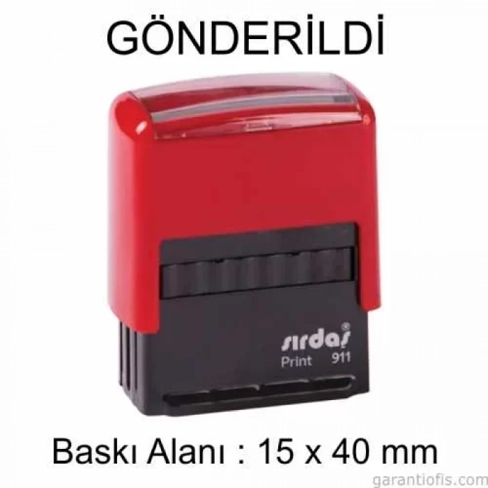 Sırdaş Otomatik GÖNDERİLDİ Yazılı Kaşe