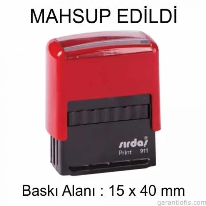 Sırdaş Otomatik Mahsup Edildi Yazılı Kaşe