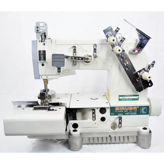 Siruba HF008-02064P/FBQ/C İki İğne Bıçaklı Kot Köprü Hazırlama Makinası (Tayvan)