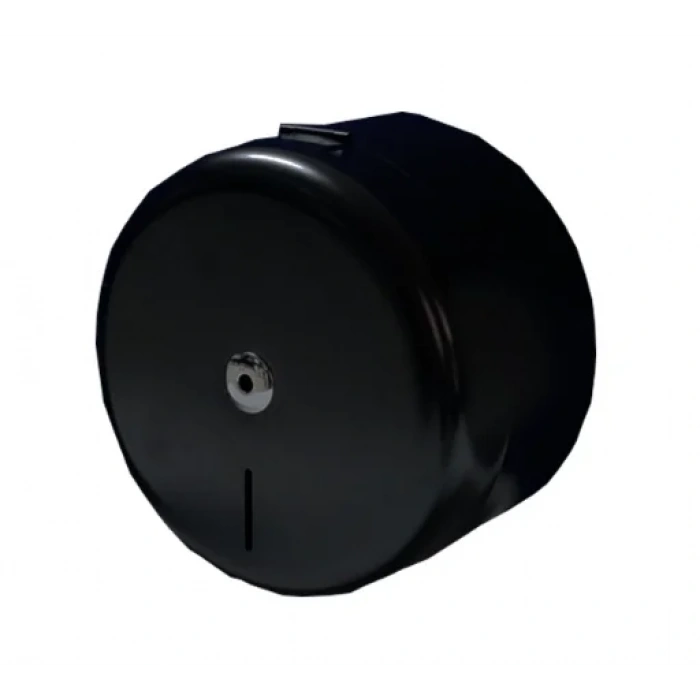 Siyah Boyalı Metal Mini İçten Çekme Tuvalet Kağıdı Aparatı