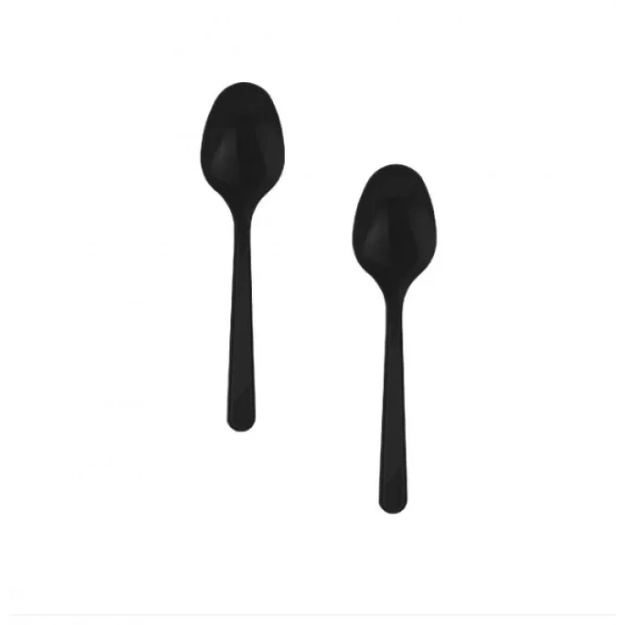 Siyah Lüks Plastik Kaşık ( 2000 Adet )