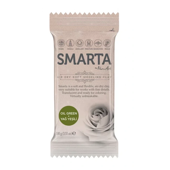 Smarta Hava İle Kuruyan Modelleme Hamuru 07 Yağ Yeşili 100gr