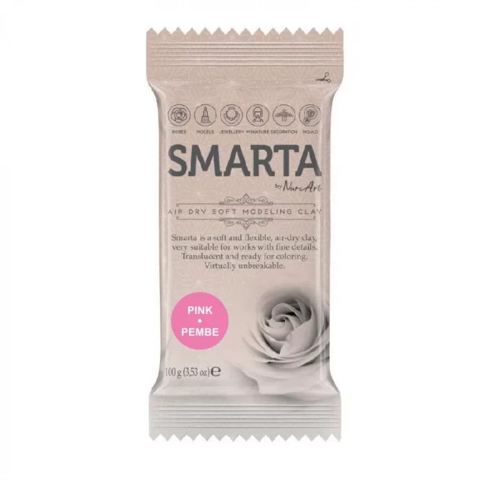 Smarta Hava ile Kuruyan Modelleme Hamuru 100g Pembe