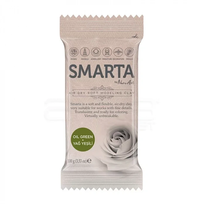Smarta Hava ile Kuruyan Modelleme Hamuru 100g Yağ Yeşili