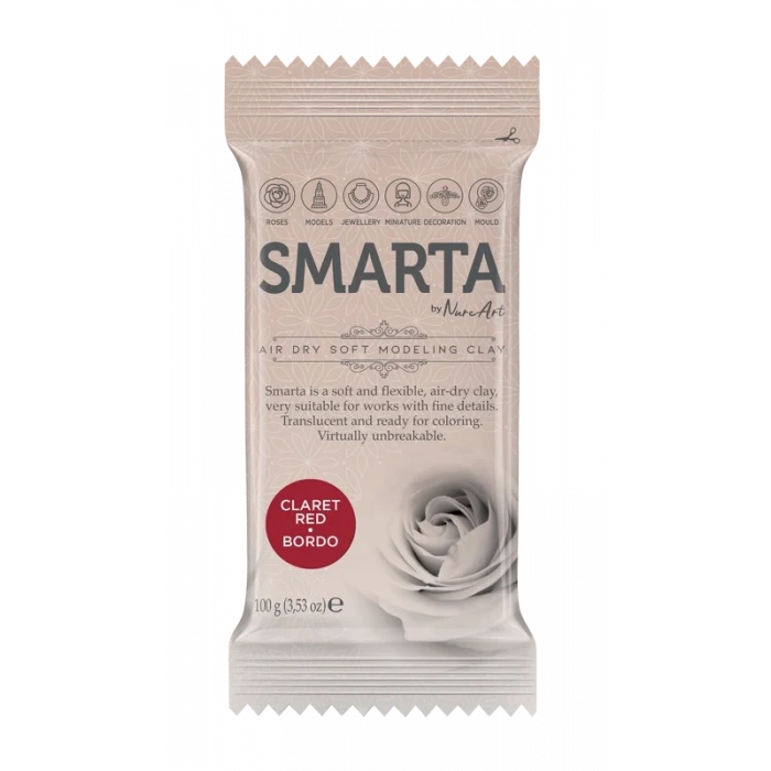 Smarta Hava İle Kuruyan Modelleme Hamuru 17 Bordo 100gr